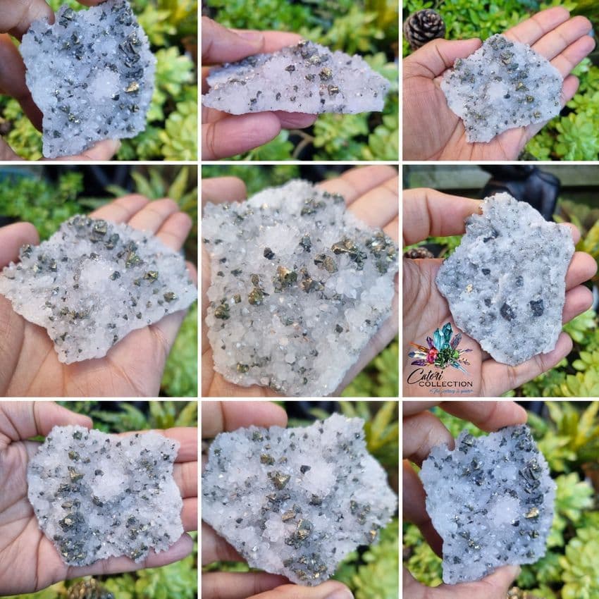 Pyrite in Quartz Specimen (#4)