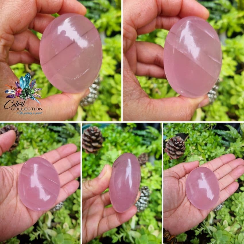 Rose Quartz Palmstone (#1)