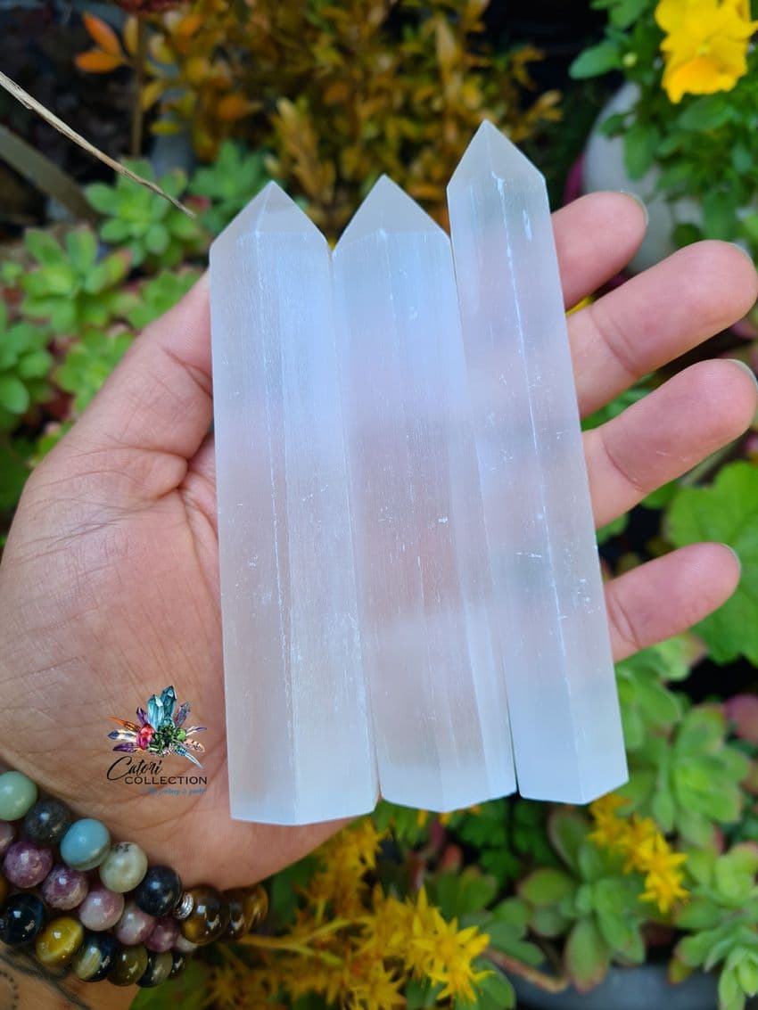 Selenite Crystal Points