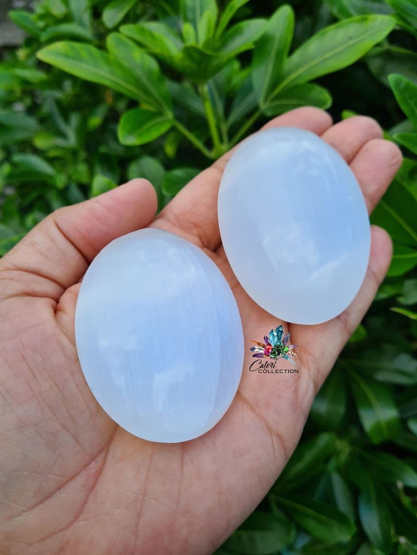 Selenite Palmstone