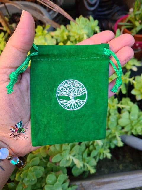 Tree of Life Velvet Pouch