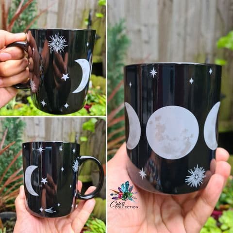 Triple Moon Phase Black Magic Mug