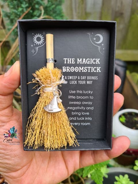 Witch Hat Mini Magick Broomstick
