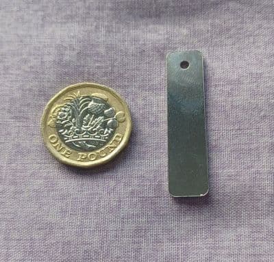 10 x 40mm metal stamping/engraving blank - 1.5mm stainless - laser cut