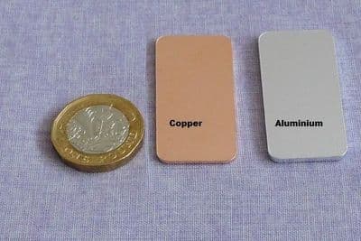 20mm x 40mm rectangle metal stamping blank -laser cut - aluminium  or copper