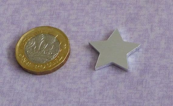 23mm star stamping blank - laser cut - 2mm