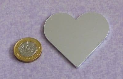 55mm heart stamping blank - 2mm - laser cut