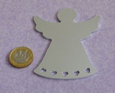 Angel metal stamping blank - multi heart cut out - 2mm aluminium - laser cut