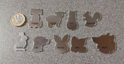 Animal metal stamping/engraving blanks - laser cut