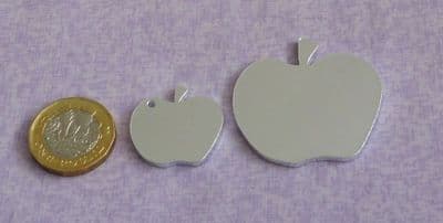 Apple shape stamping blank - 2mm aluminium - laser cut - 2 sizes