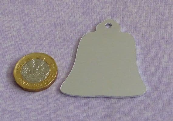 Bell shape metal stamping/engraving  blank - laser cut - aluminium