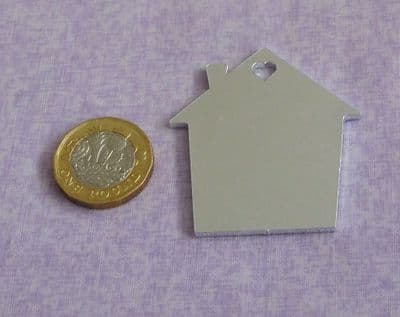 Bird house/house stamping blank with heart cutout - 2mm aluminium - laser cut