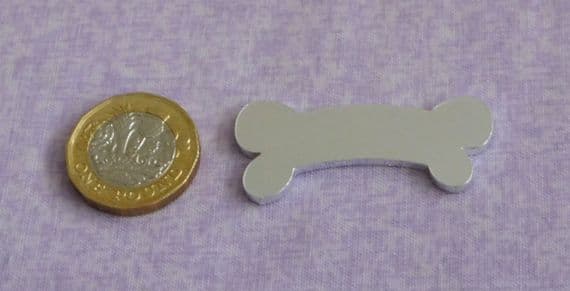 Bone metal stamping blank - 2mm aluminium  - laser cut