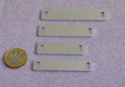 Bracelet bar/connector metal stamping blank - 2mm  - laser cut