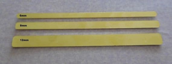 Brass cuff blanks - laser cut - 6mm, 8mm and 12mm