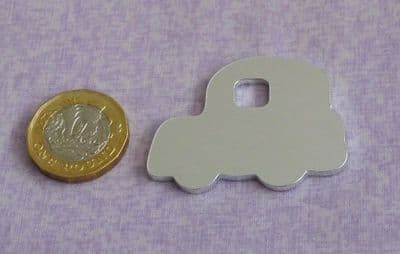 Car shape metal stamping blank - 2mm aluminium - laser cut