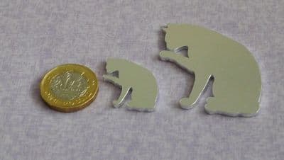 Cat metal stamping blank - 2mm aluminnium - 2 sizes - laser cut