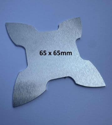 Christmas bell shell shape - 1.5mm aluminium stamping/engraving/etching blank