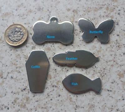 chunky 2mm pewter diecut shapes - stamping/engraving blanks
