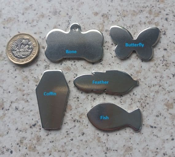 chunky 2mm pewter diecut shapes - stamping/engraving blanks