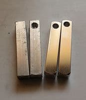 Chunky square bar (8mm) metal stamping/engraving/laser  blank - aluminium,copper and brass