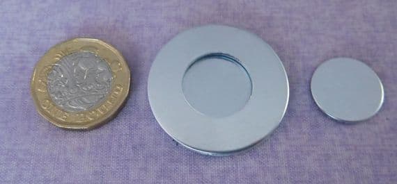 Clamshell 3 piece metal stamping blank set - plain only