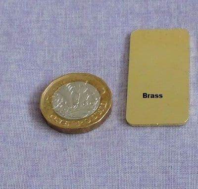 CLEARANCE - 20mm x 40mm rectangle metal stamping blank -laser cut -  brass