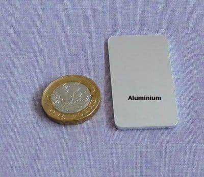 CLEARANCE - 25mm x 45mm  metal stamping  engraving blank - laser cut - aluminium