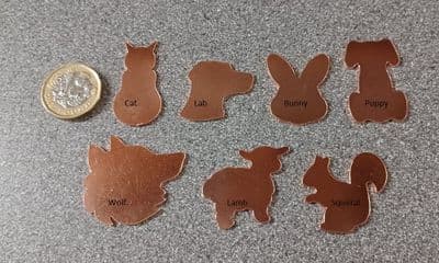 CLEARANCE - Animal metal stamping/engraving blanks/enamelling - laser cut