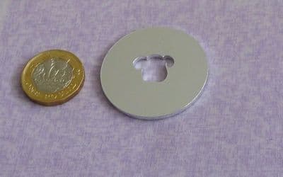 CLEARANCE - Dog head cutout metal stamping blank - 2mm - laser cut
