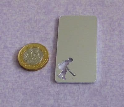 CLEARANCE Hockey cut out metal stamping blank - 2mm aluminium - laser cut