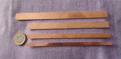 Copper cuff blanks - laser cut - 6mm, 8mm and 12mm