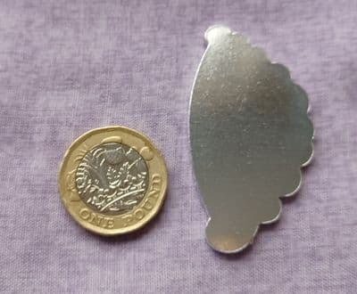 Cornish pasty metal stamping/engraving blank - 2mm aluminium - laser cut