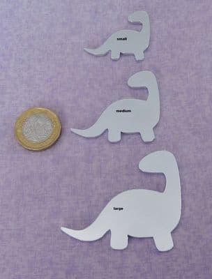 Dino  metal stamping/engraving  blank -  2mm aluminium - laser cut