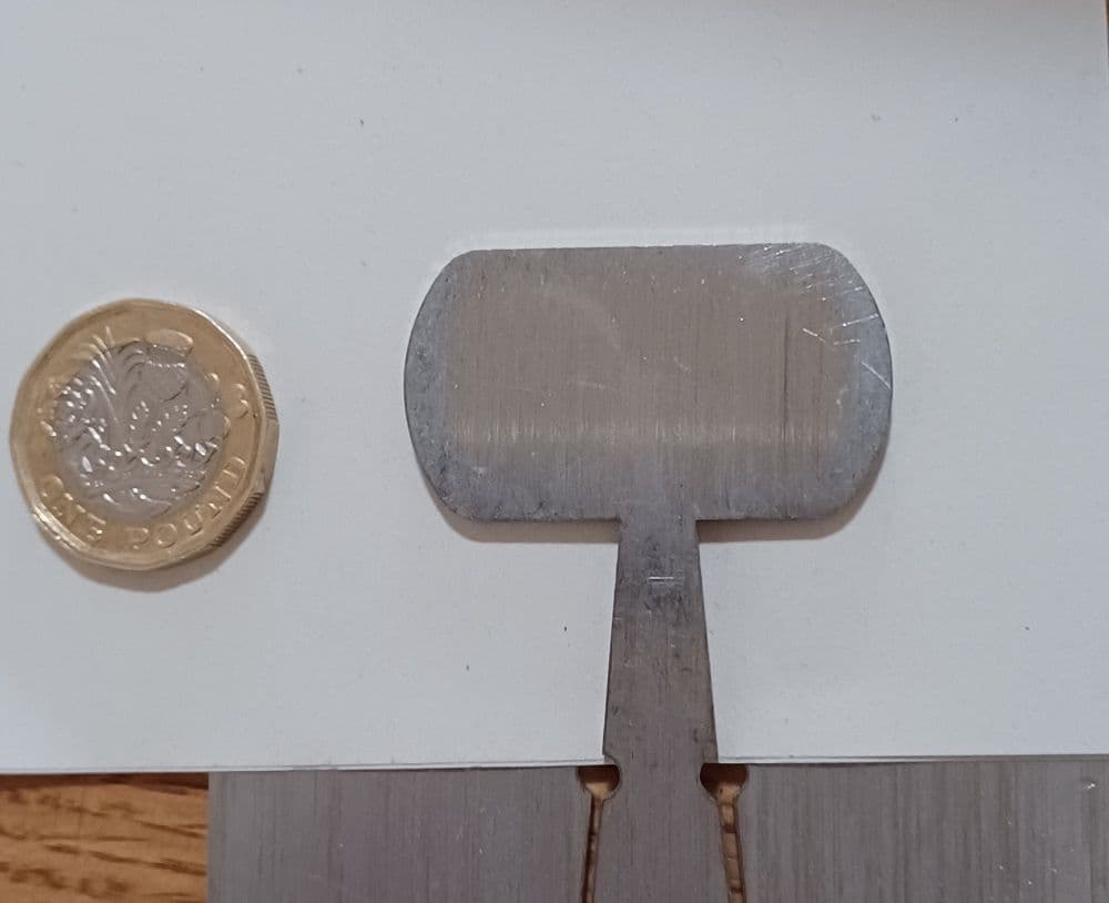 Dog tag small potter pancake die