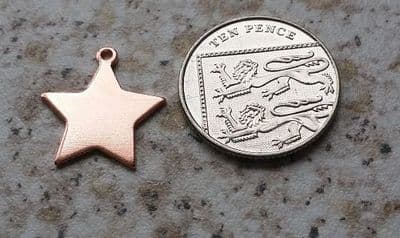 Efcolor  copper star metal stamping enamelling blank - die cut