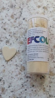 Efcolor ivory cold enamel powder - efco - 10ml pot - enamelling