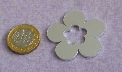 Flower washer stamping/engraving blank - 2mm aluminium - laser cut