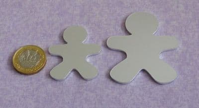 Gingerbread metal stamping blank - 2mm -  laser cut - 2 sizes available