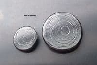 Hand poured free form pewter pebbles - stamping blanks