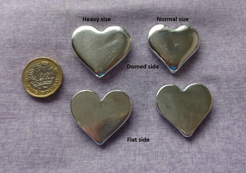 Heart pewter stamping/engraving blank mould cast weights