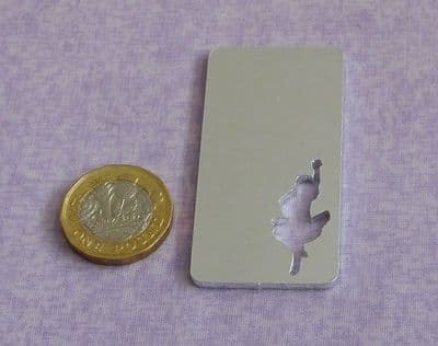 Highland dancer metal stamping blank - 2mm aluminium - laser cut