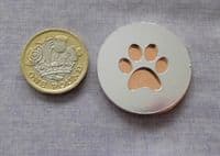 Large paw single cutout metal stamping/engraving blank - 2mm aluminium - laser cut