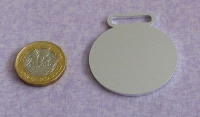 Medal metal stamping blank - 2mm aluminium - laser cut