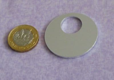 Offset washer metal stamping blank -  2mm aluminium - laser cut