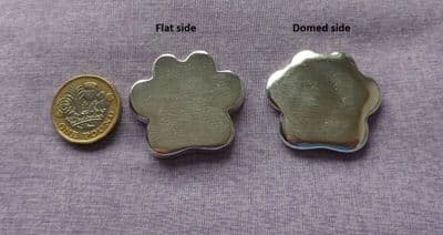Paw pewter stamping/engraving blank - mould cast