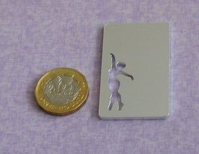 REDUCED - Dancer cutout metal stamping blank - 2mm - laser cut