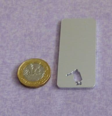 REDUCED - Rugby cut out metal stamping blank - 2mm aluminium - laser cut