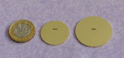 Round/disc metal stamping/engraving blank - 1.2mm brass - laser cut