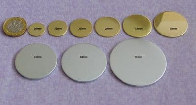 Round/disc metal stamping/engraving  blank - die cut - brass